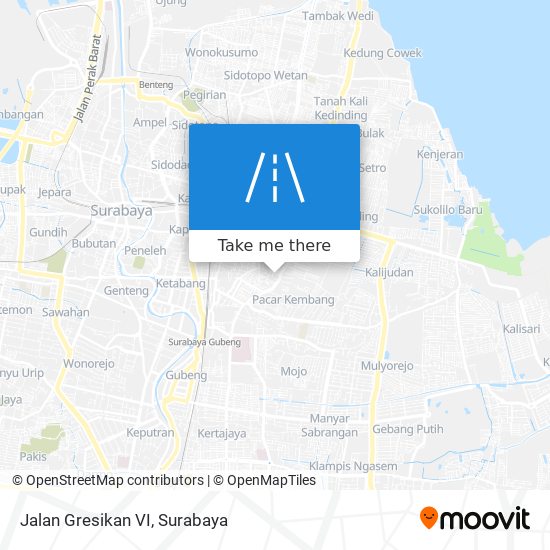 Jalan Gresikan VI map