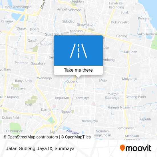 Jalan Gubeng Jaya IX map