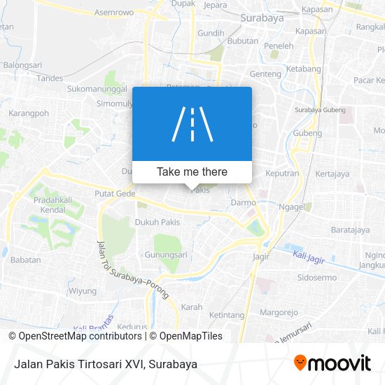 Jalan Pakis Tirtosari XVI map
