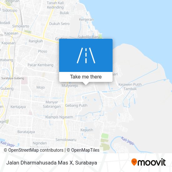 Jalan Dharmahusada Mas X map
