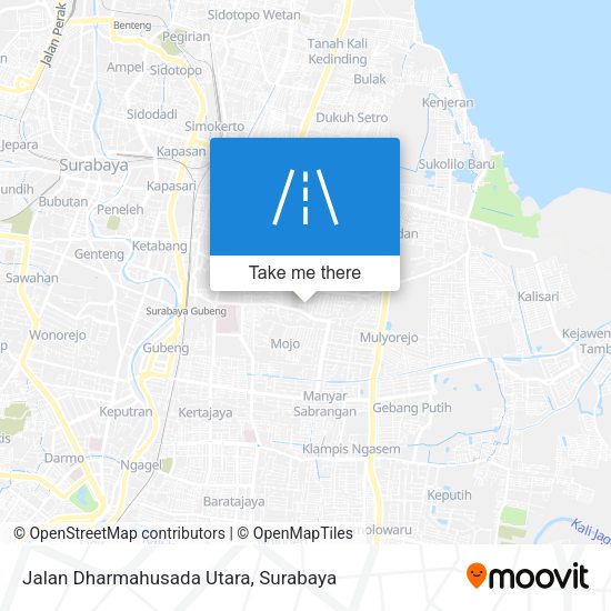 Jalan Dharmahusada Utara map