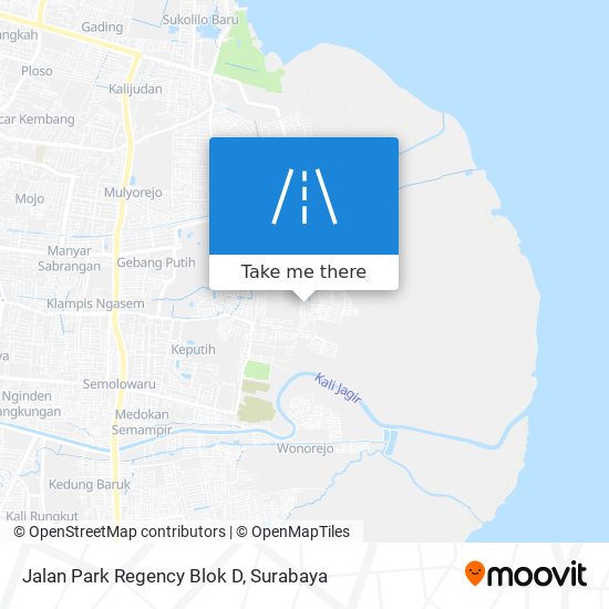 Jalan Park Regency Blok D map
