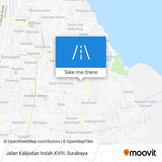 Jalan Kalijudan Indah XVIII map