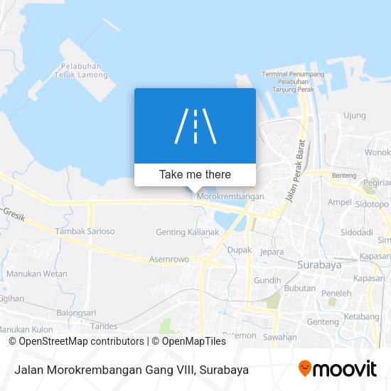 Jalan Morokrembangan Gang VIII map