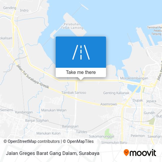Jalan Greges Barat Gang Dalam map