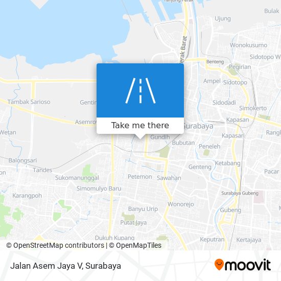 Jalan Asem Jaya V map