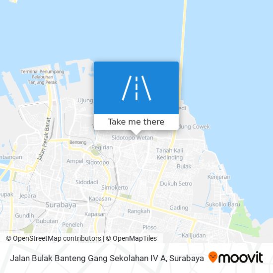 Jalan Bulak Banteng Gang Sekolahan IV A map
