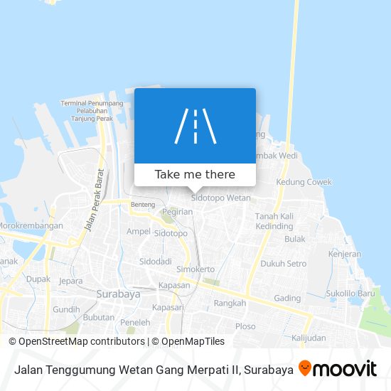Jalan Tenggumung Wetan Gang Merpati II map