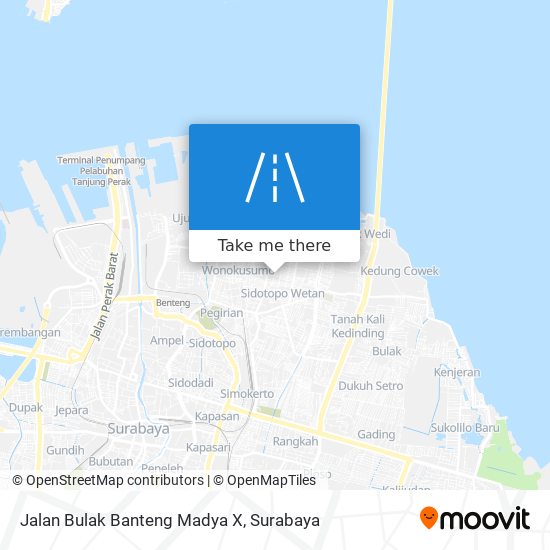 Jalan Bulak Banteng Madya X map
