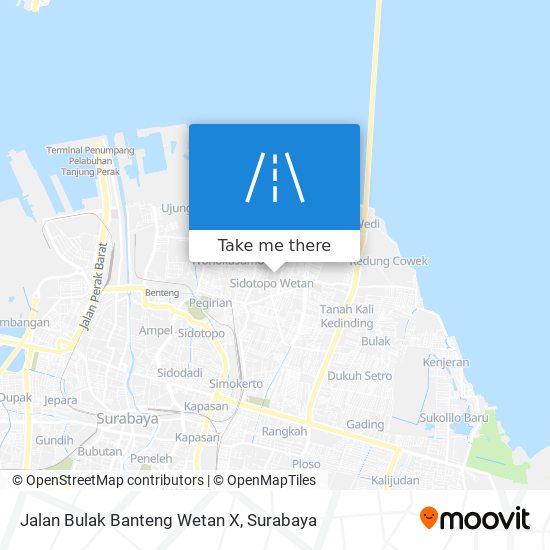 Jalan Bulak Banteng Wetan X map