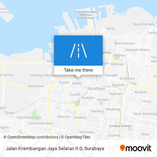 Jalan Krembangan Jaya Selatan II D map