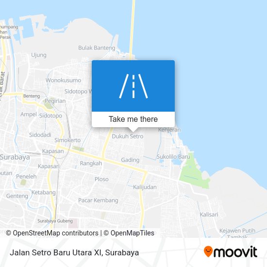 Jalan Setro Baru Utara XI map