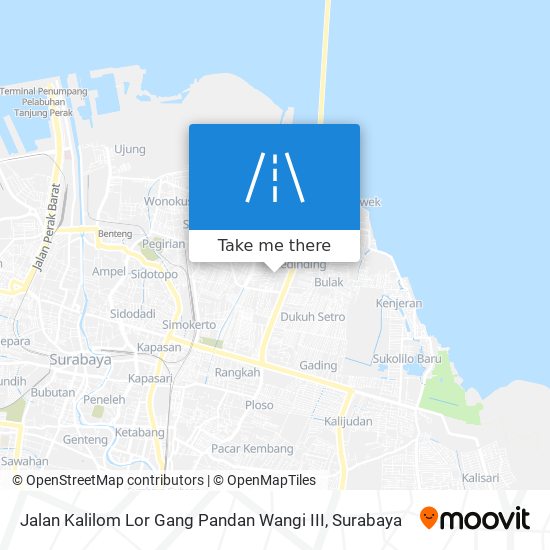 Jalan Kalilom Lor Gang Pandan Wangi III map