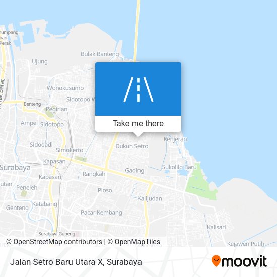 Jalan Setro Baru Utara X map