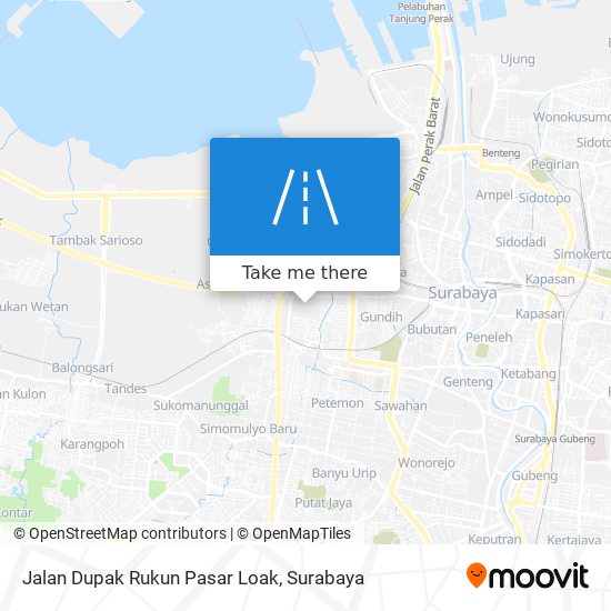 Jalan Dupak Rukun Pasar Loak map