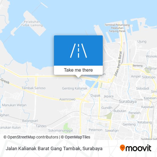 Jalan Kalianak Barat Gang Tambak map