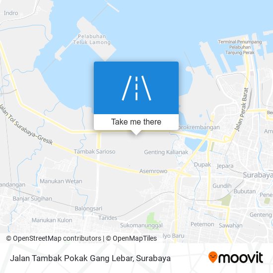 Jalan Tambak Pokak Gang Lebar map