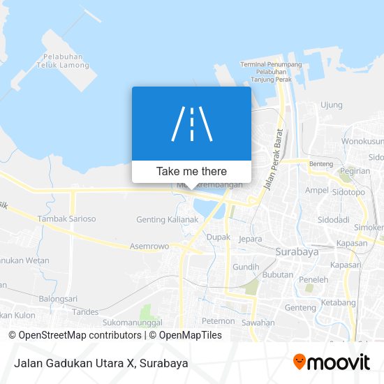 Jalan Gadukan Utara X map