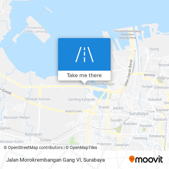 Jalan Morokrembangan Gang VI map