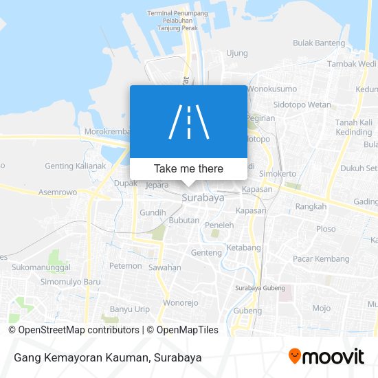 Gang Kemayoran Kauman map