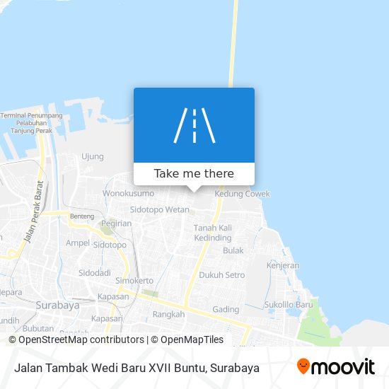 Jalan Tambak Wedi Baru XVII Buntu map