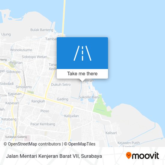 Jalan Mentari Kenjeran Barat VII map