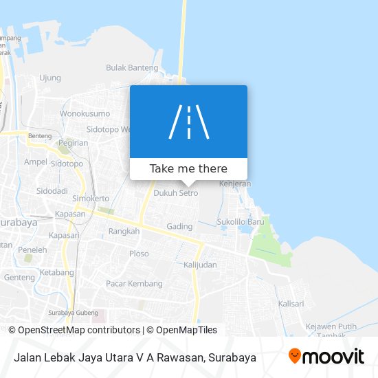 Jalan Lebak Jaya Utara V A Rawasan map