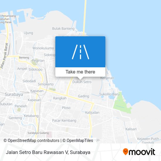 Jalan Setro Baru Rawasan V map