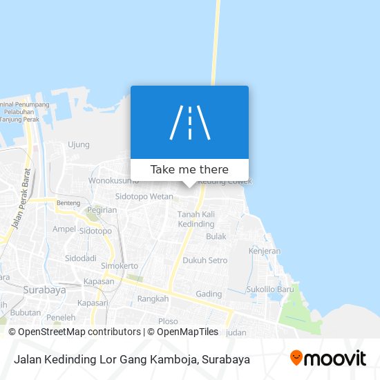 Jalan Kedinding Lor Gang Kamboja map