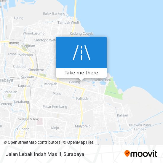 Jalan Lebak Indah Mas II map