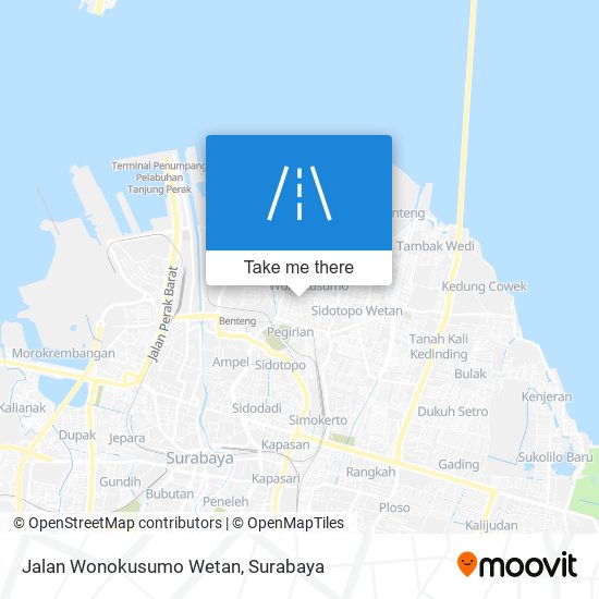 Jalan Wonokusumo Wetan map
