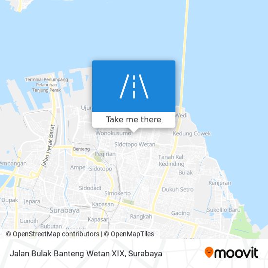 Jalan Bulak Banteng Wetan XIX map