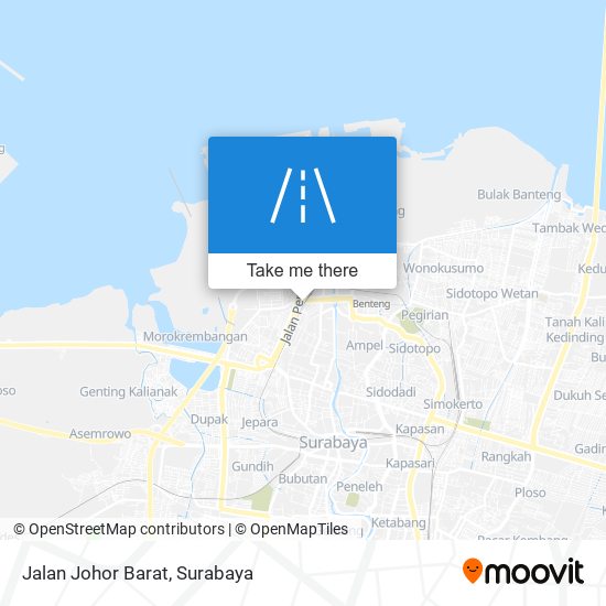Jalan Johor Barat map