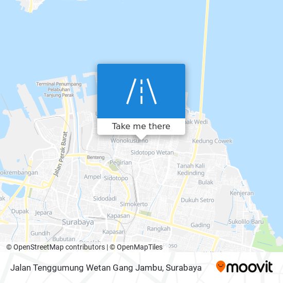 Jalan Tenggumung Wetan Gang Jambu map
