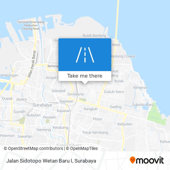 Jalan Sidotopo Wetan Baru I map