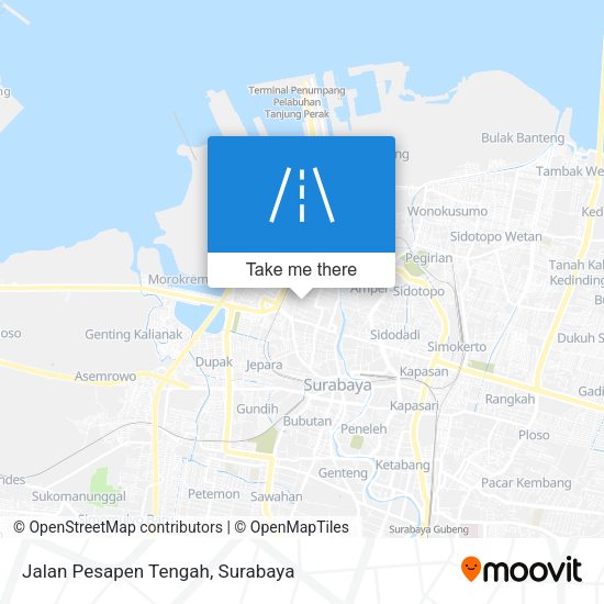 Jalan Pesapen Tengah map