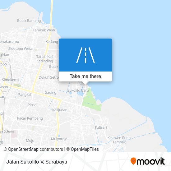 Jalan Sukolilo V map