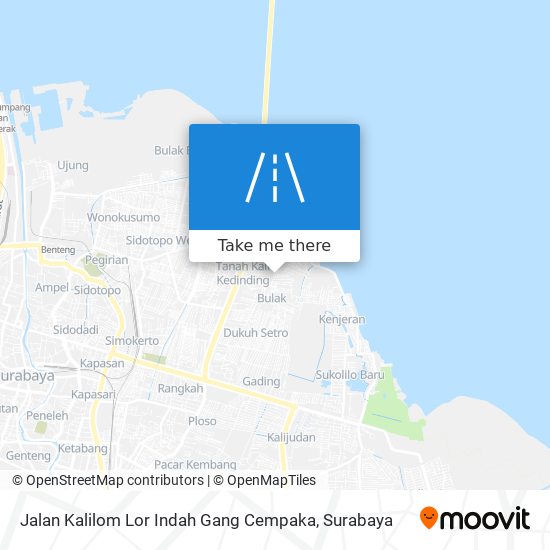 Jalan Kalilom Lor Indah Gang Cempaka map