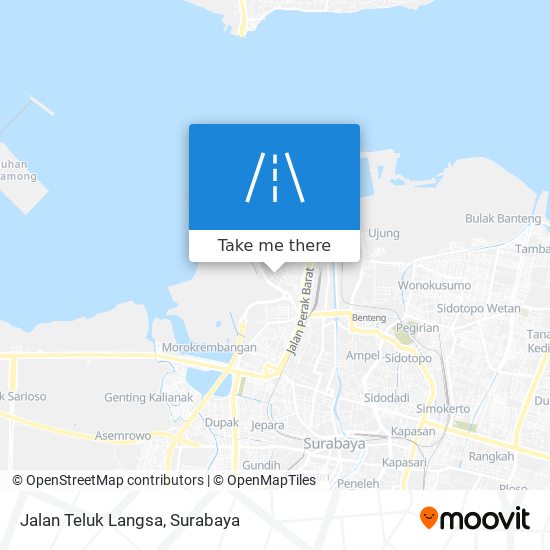 Jalan Teluk Langsa map