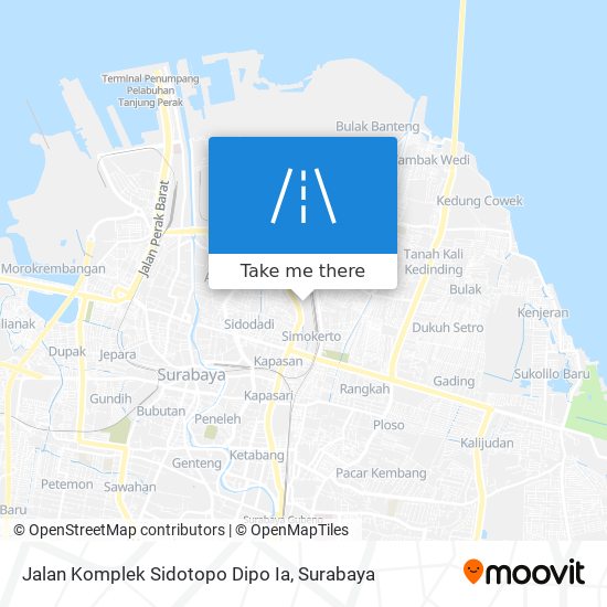 Jalan Komplek Sidotopo Dipo Ia map