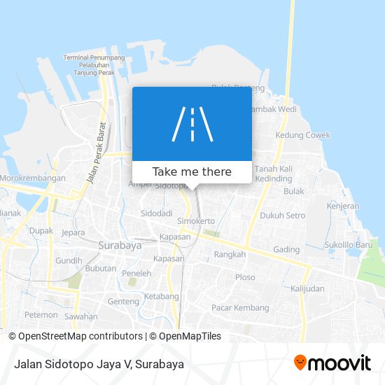 Jalan Sidotopo Jaya V map