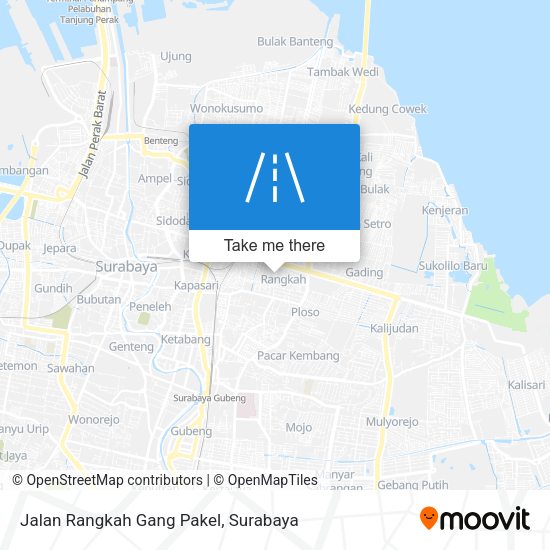 Jalan Rangkah Gang Pakel map