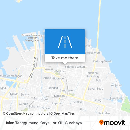 Jalan Tenggumung Karya Lor XIII map
