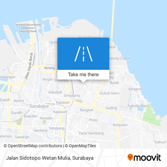 Jalan Sidotopo Wetan Mulia map