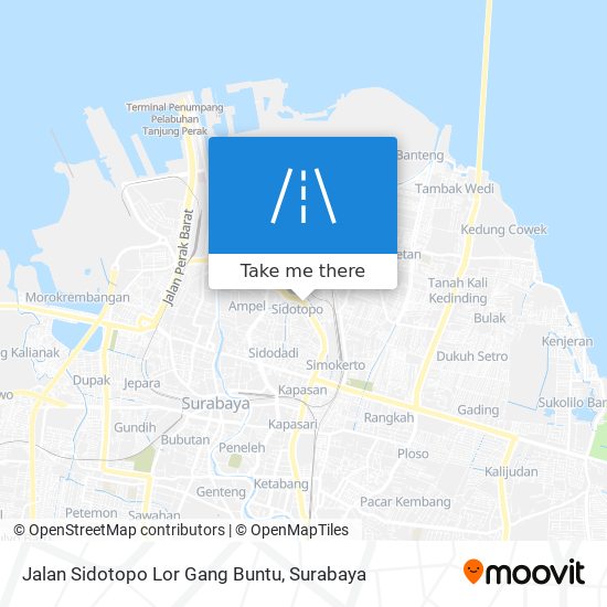 Jalan Sidotopo Lor Gang Buntu map