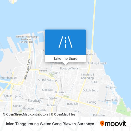 Jalan Tenggumung Wetan Gang Blewah map