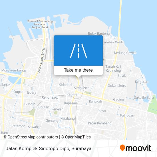 Jalan Komplek Sidotopo Dipo map