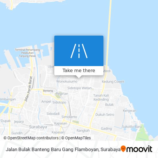 Jalan Bulak Banteng Baru Gang Flamboyan map