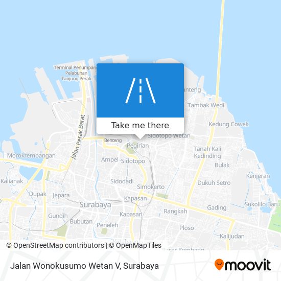 Jalan Wonokusumo Wetan V map