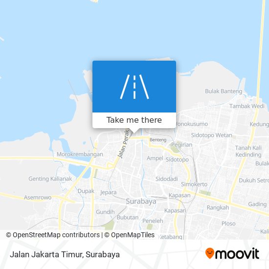 Jalan Jakarta Timur map